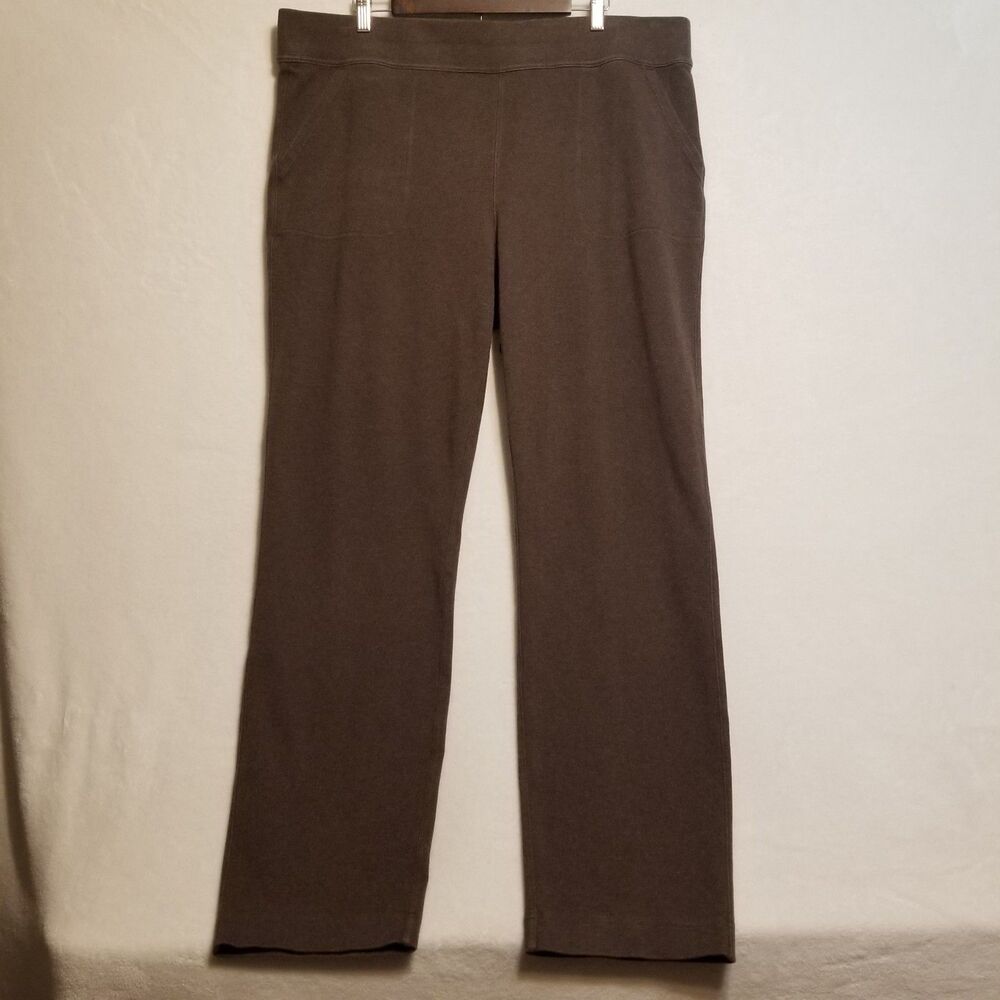 Duluth Trading XXL x 33 NoGA Pants  Brown High Rise Commuter Comfort Active